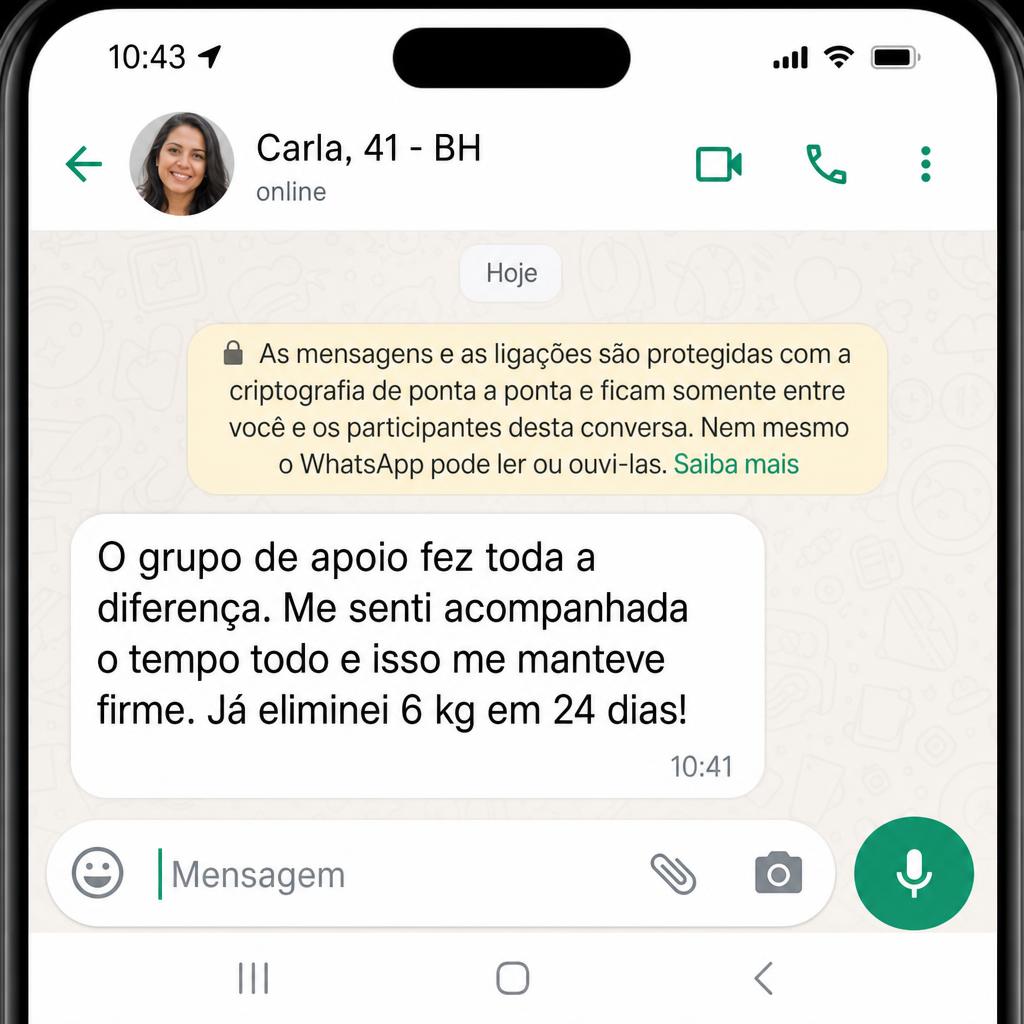 Print do depoimento de Carla